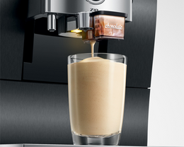 JURA Z10 Black Aluminium EB boisson chocolat