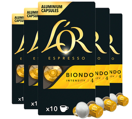 50 capsules compatibles Nespresso® Biondo - L'Or Espresso