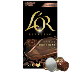 10 Nespresso* compatible capsules Original Chocolate - L'OR ESPRESSO