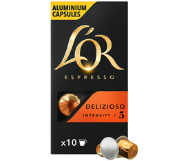 10 capsules compatibles Nespresso* Original Delizioso - L'OR ESPRESSO