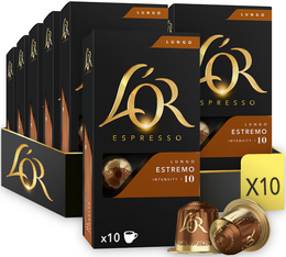 100 capsules compatibles Nespresso* Original Lungo Estremo - L'OR ESPRESSO