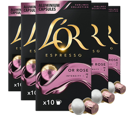 50 capsules compatibles Nespresso* Original Rose - L'OR ESPRESSO