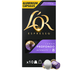 10 Nespresso* Original Compatible Capsules Lungo Profondo – L'OR ESPRESSO
