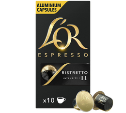 10 capsules compatibles Nespresso* Original Ristretto - L'OR ESPRESSO