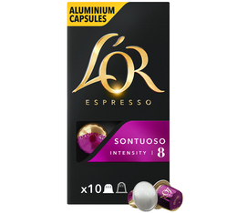 10 capsules compatibles Nespresso* Original Sontuoso - L'OR ESPRESSO