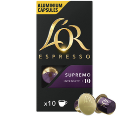 10 capsules compatibles Nespresso* Original Supremo - L'OR ESPRESSO