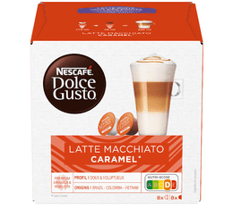 16 capsules Nescafe Dolce Gusto Latte Macchiato Caramel | MaxiCoffee.com