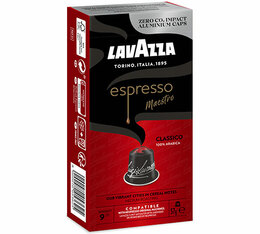 Capsules Aluminium Maestro CLASSICO compatibles Nespresso® x10 - LAVAZZA