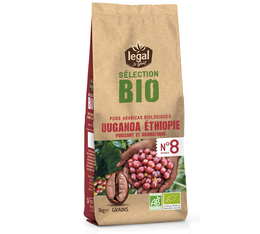Café en grain bio Ouganda Ethiopie - 1kg - Legal