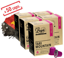 Cafés Lugat Tari Mountain 10 Capsules compatibles Nespresso x 5