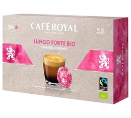 Dosettes compatibles Nespresso® pro Lungo Forte Bio x 50 - Café Royal Office Pads