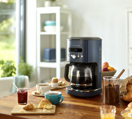 cafetiere filtre riviera et bar bleue programmable