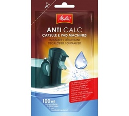 Détartrant Melitta Anti calc unidose liquide pour machines à capsules et dosettes - 100ml