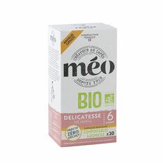 20 Capsules Delicatesse Bio - Nespresso® compatibles - CAFES MEO