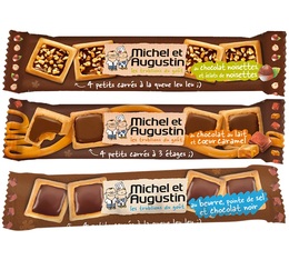 Pack de 3x4 petits carrés au chocolat - Michel et Augustin