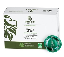 50 dosettes compatibles Nespresso® pro Monte Verde Commerce Equitable - GREEN LION COFFEE Office Pads