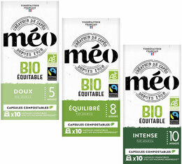 Pack 30 capsules compostables Bio Max Havelaar - compatibles Nespresso® - CAFES MEO