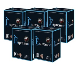 Espresso Decaffeinated coffee capsules by Caff� Vergnano x 50