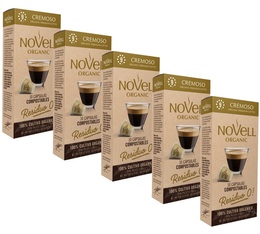 Pack 50 capsules biodégradables Cremoso Bio - Nespresso compatible - CAFES NOVELL 
