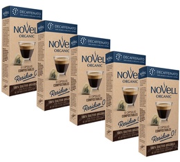 Novell Organic Coffee Pods Decaffeinato Compostable Capsules x 50