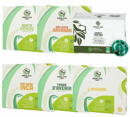 Pack Découverte Bio 300 capsules compatibles Nespresso* Pro – GREEN LION COFFEE
