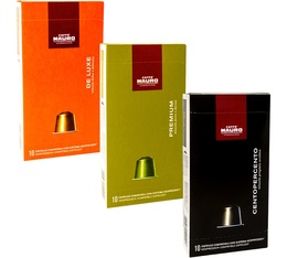 Pack découverte Caffe Mauro 3 x 10 capsules compatibles Nespresso®
