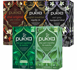 Pack découverte Thé Bio pour professionnels - 100 sachets - PUKKA