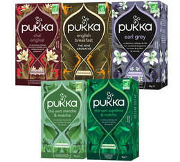 Pack découverte Thé Bio pour professionnels - 100 sachets - PUKKA