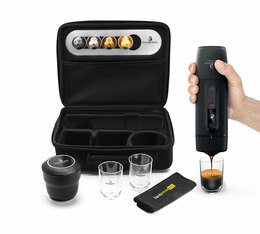 Cafetière Handpresso Machine à capsules compatibles Nespresso® modèle Auto Capsule 12 ou 24 volts pack complet de voyage