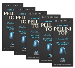 Capsules Pellini Top Decaffeinato x50 pour Nespresso