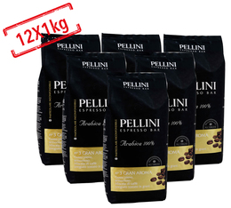 12x1kg Café en grain Gran Aroma n°3 - PELLINI