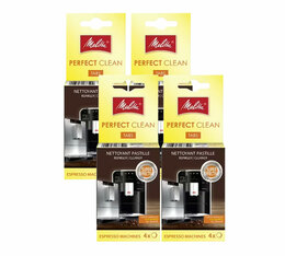 Pastilles de nettoyage PERFECT CLEAN pour machines automatiques x4 - Melitta