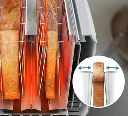 grillepain philips blanc petit format