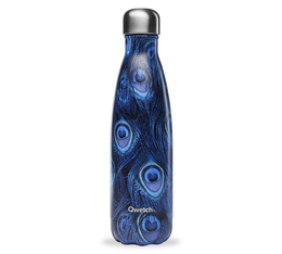 Bouteille Isotherme Inox Paon Bleu - 50cl  - Qwetch