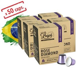 50 Capsules Rose Diamond - Nespresso compatible - CAFES LUGAT