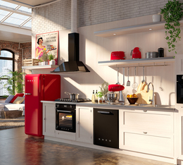 electromenager smeg rouge 