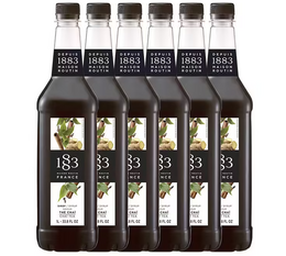 Lot de 6 sirops Thé Chaï pour professionnel - Bouteille plastique - 6x1L - 1883 ROUTIN
