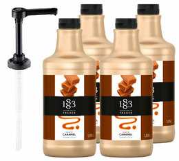 Sauce 1883 Routin Caramel - 4 x 1,89 L + Pompe doseuse