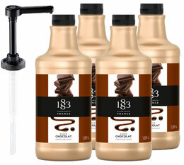 Sauce 1883 Routin Chocolat - 4 x 1,89 L + Pompe doseuse