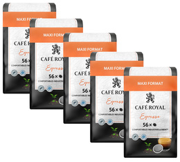 Pack 280 dosettes souples Espresso - CAFE ROYAL