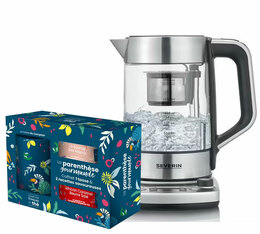 Théière en verre 1,7 L SEVERIN WK 3422 + Coffret thé COMPTOIR FRANÇAIS DU THÉ OFFERT