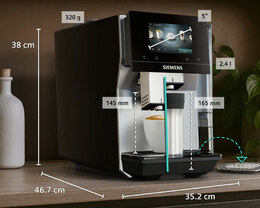 SIEMENS EQ.700 IAroma Classic TP725EM7 dimensions