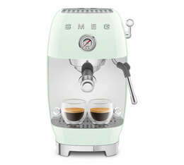 Machine expresso SMEG ECF03PGEU vert avec Cold brew