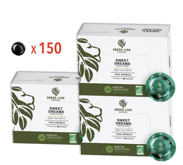 150 dosettes compatibles Nespresso® pro Sweet dreams - Green Lion Coffee Office Pads