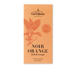 Tablette chocolat Noir et Orange 85g - Café Tasse