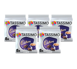 5 x 8 dosettes Tassimo Chocolat chaud Cadbury Hot Chocolate - TASSIMO