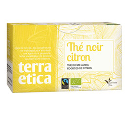 Thé noir citron 20 sachets - Terra Etica