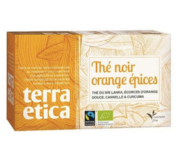 Thé noir orange epices 20 sachets - Terra Etica