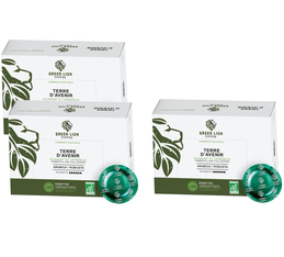 150 dosettes (100 dosettes + 50 offertes) compatibles Nespresso® pro Terre d'avenir Commerce Equitable - GREEN LION COFF