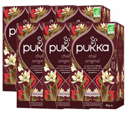 Thé Noir pour professionnels Chaï Original Bio - 6 x 20 sachets - PUKKA